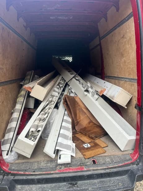 Bulky waste disposal collecting oversized household items