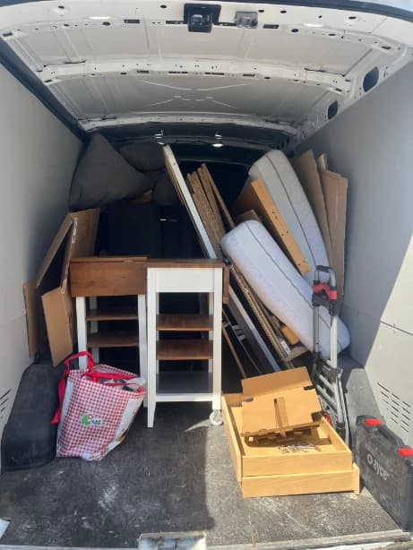 Furniture disposal service collecting household furniture in Zurich
